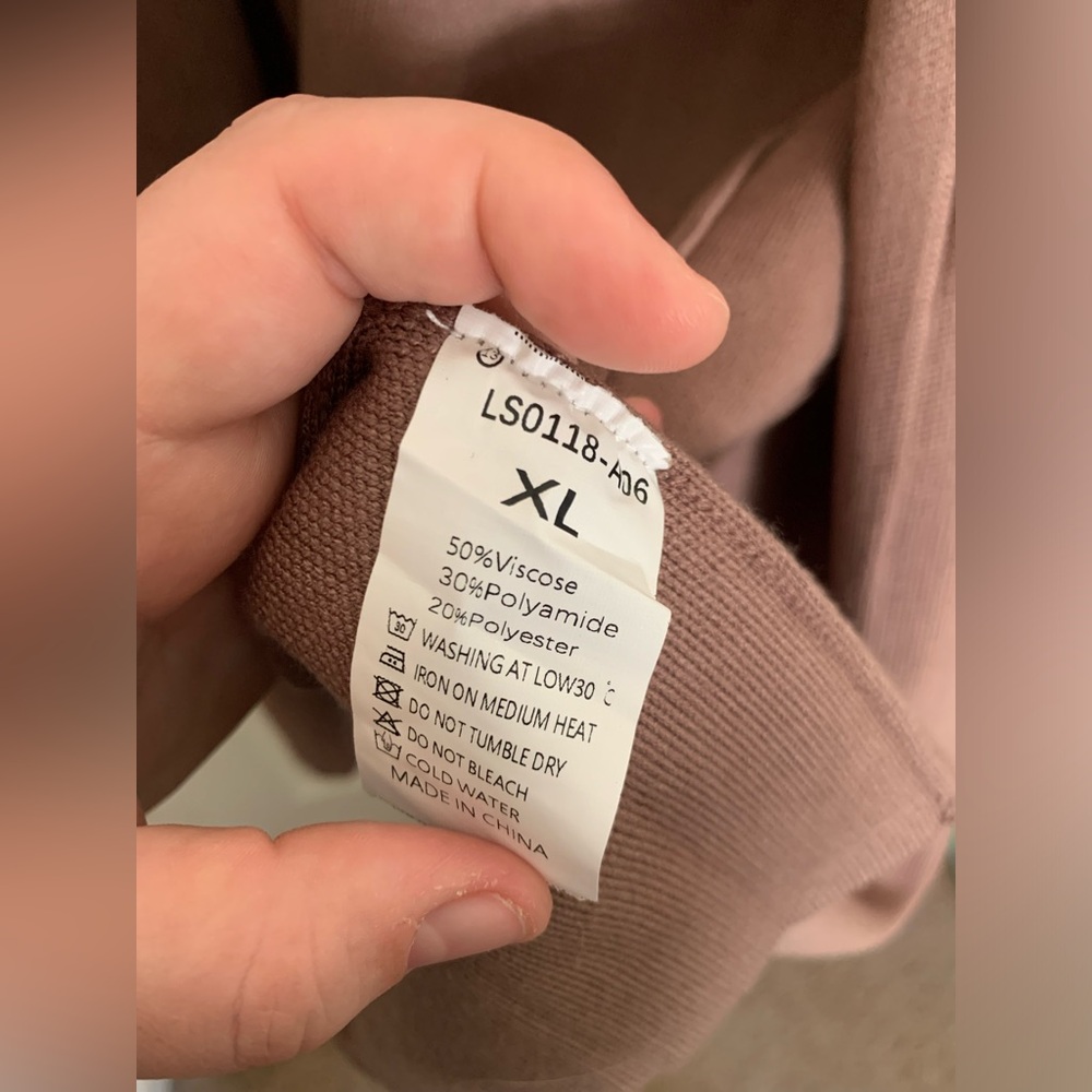 Lillusory Women’s Nutmeg Long Dressy Coatigan Jacket - XL - Bleach Stained - Picture 11 of 12